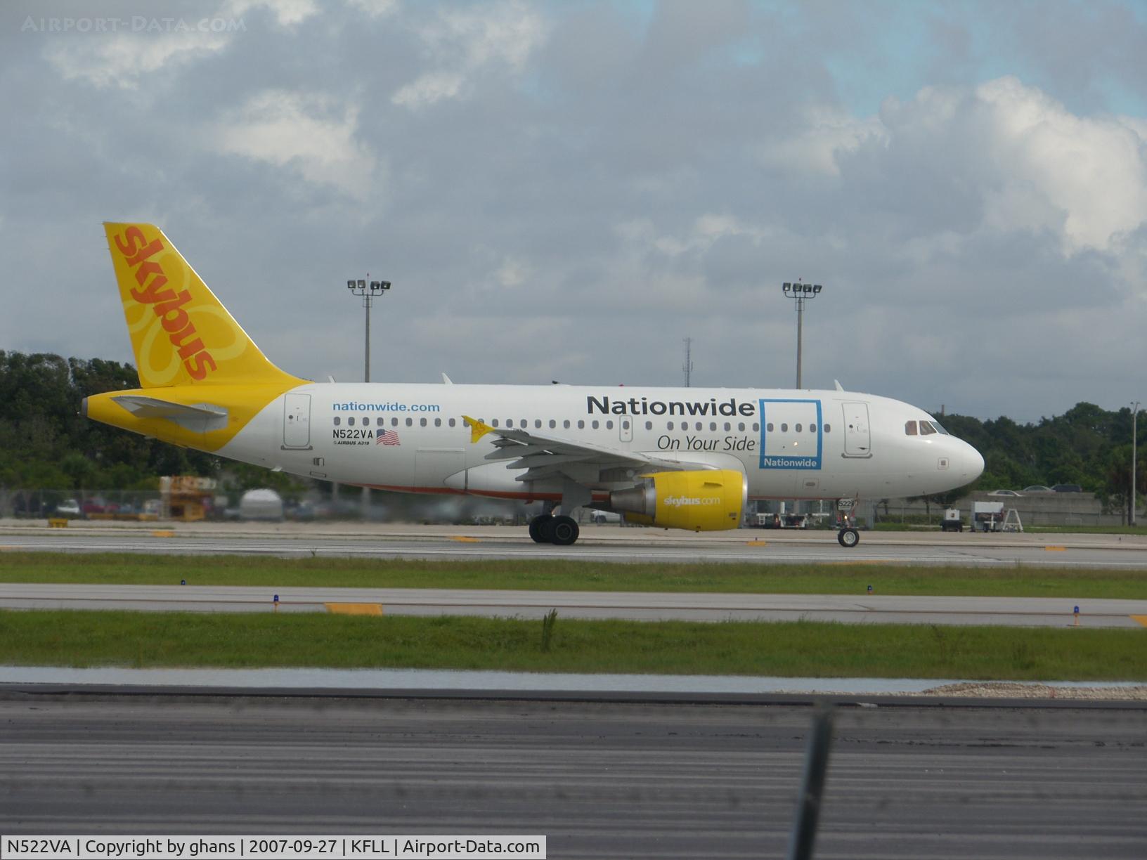 N522VA, 2006 Airbus A319-112 C/N 2811, Nationwide