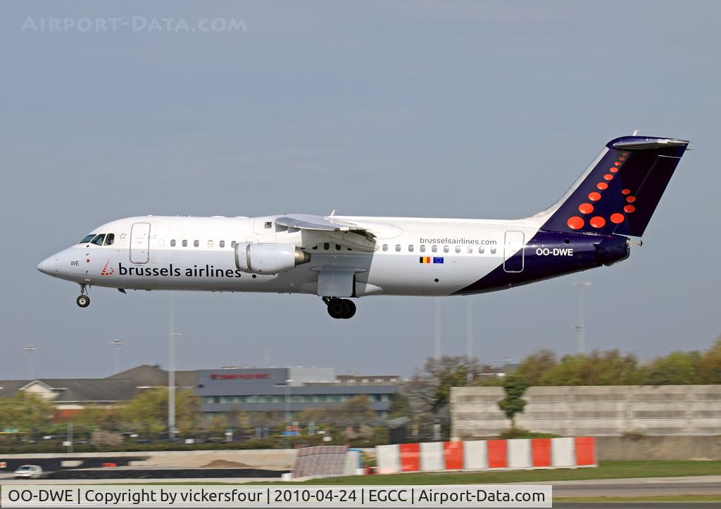 OO-DWE, 1998 British Aerospace Avro 146-RJ100 C/N E3327, Brussels Airlines