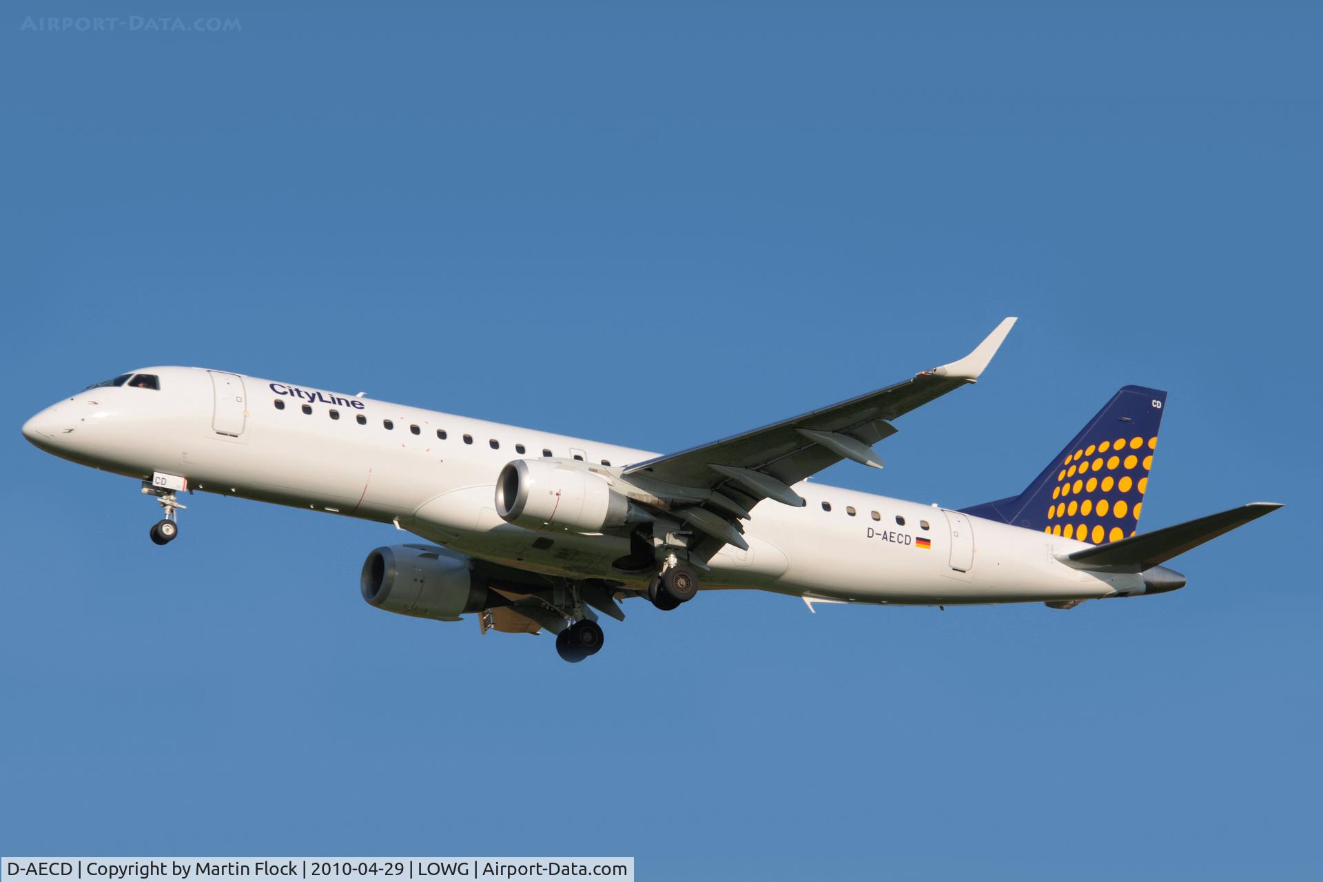 D-AECD, 2010 Embraer 190LR (ERJ-190-100LR) C/N 19000337, .
