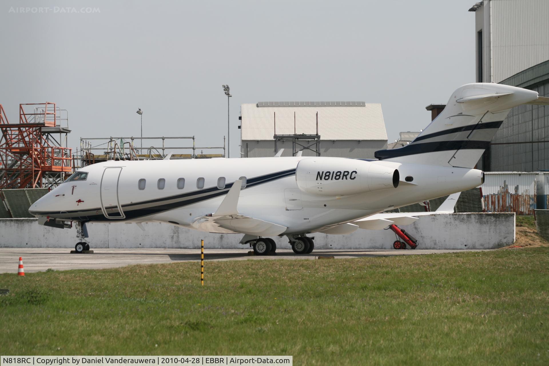 N818RC, 2007 Bombardier Challenger 300 (BD-100-1A10) C/N 20165, Parked on G.A. apron