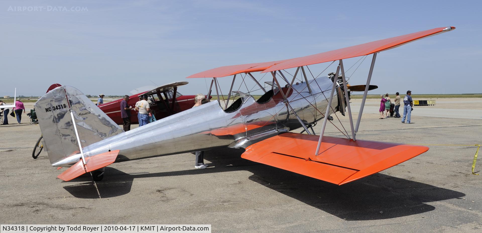 N34318, 1942 Meyers OTW-145 C/N 62, Minter Field fly in 2010