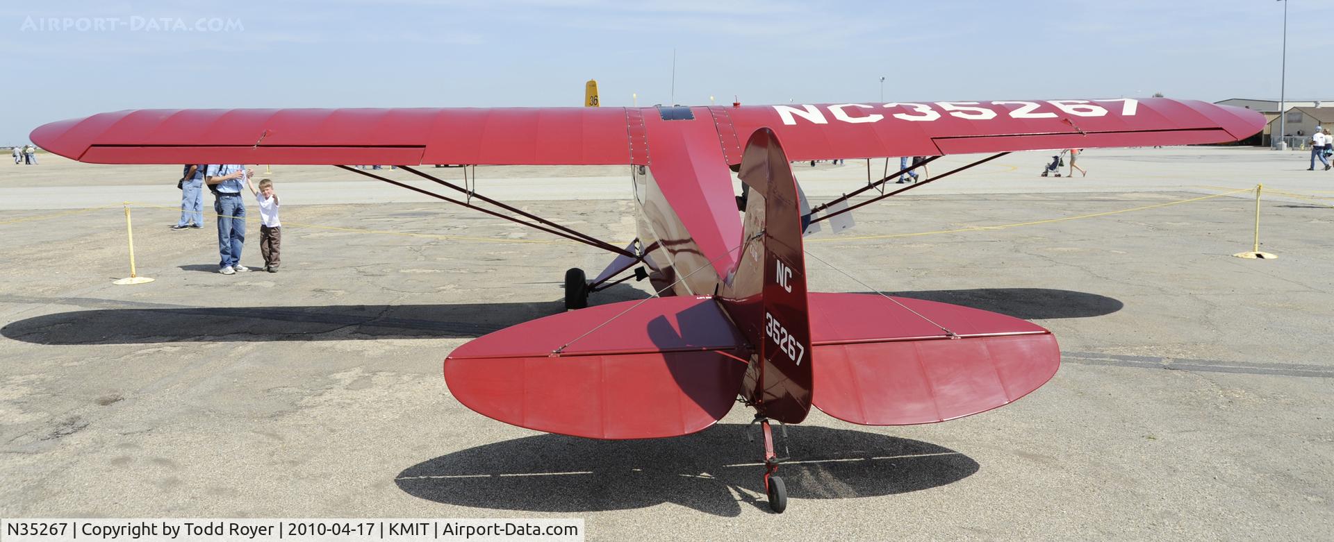 N35267, 1941 Piper J3L-65 Cub Cub C/N 6263, Minter Field fly in 2010