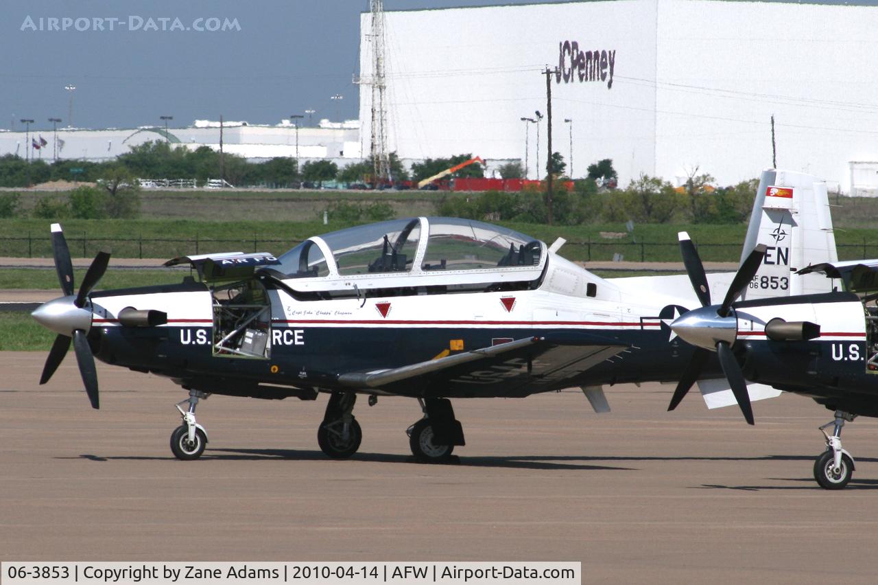 06-3853, 2006 Raytheon T-6A Texan II C/N PT-408, At Fort Worth Alliance Airport