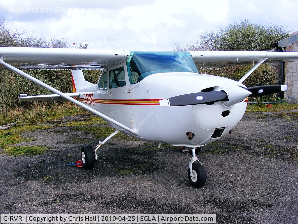 G-RVRI, 1967 Cessna 172H C/N 17255822, ex Ravenair C172, now owned by Truro Aerodrome Ltd