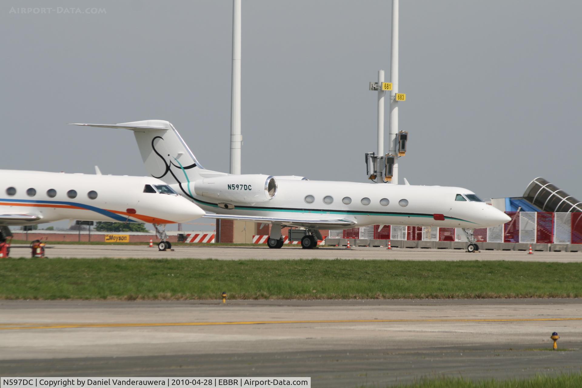 N597DC, Gulfstream Aerospace GIV-X (G450) C/N 4167, Parked on G.A. apron