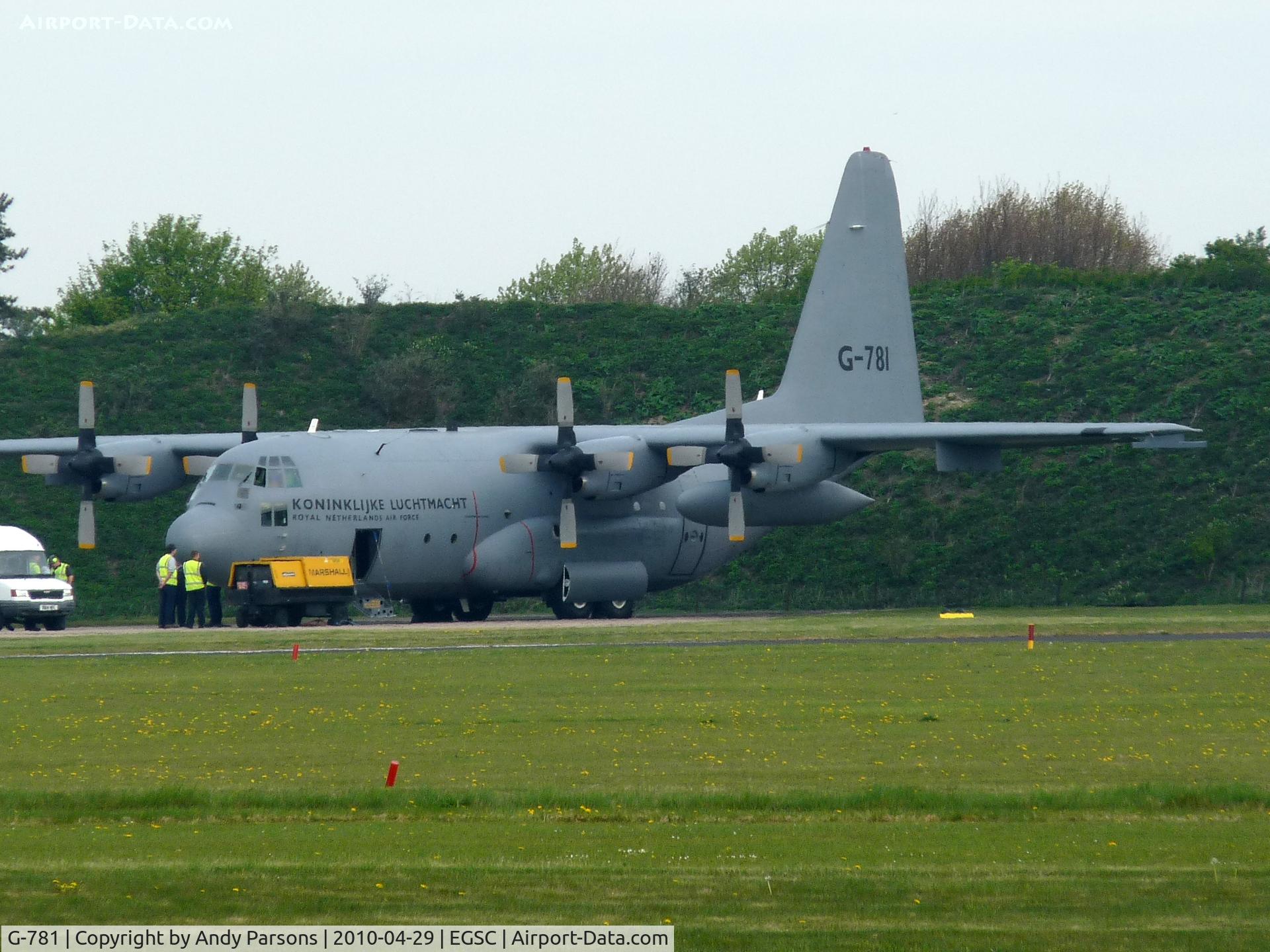 G-781, Lockheed C-130H Hercules C/N 382-4781, Latest herc for RNLAF being prepared for service at Cambridge