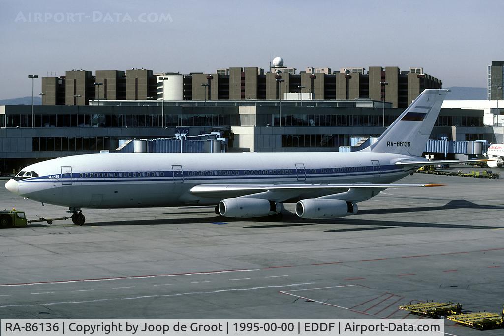 RA-86136, 1991 Ilyushin IL-86 C/N 51483210094, This Il-86 noew flies a shuttle between Moscow and Antalya