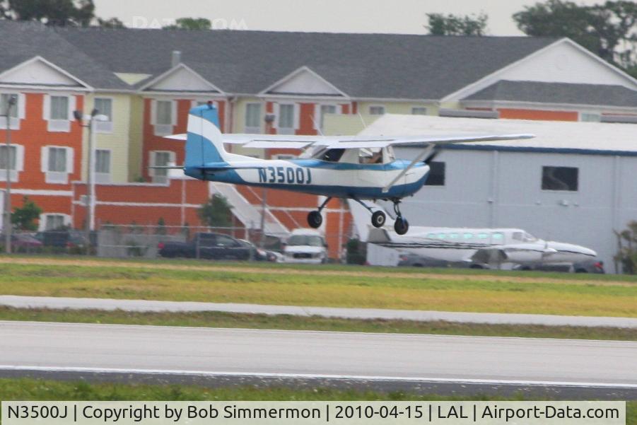 N3500J, 1965 Cessna 150E C/N 15061200, Arriving at Lakeland, FL during Sun N Fun 2010.