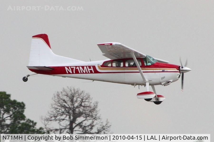 N71MH, 1978 Cessna 180K Skywagon C/N 18052965, Arriving at Lakeland, FL during Sun N Fun 2010.