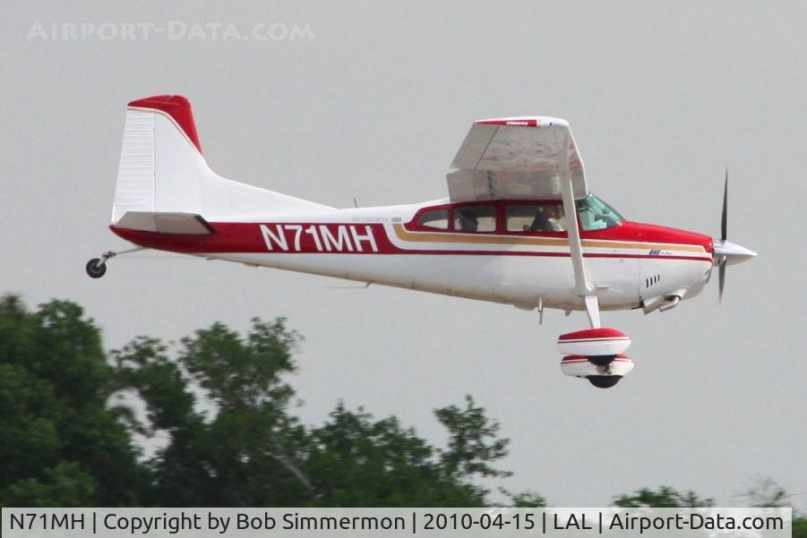 N71MH, 1978 Cessna 180K Skywagon C/N 18052965, Arriving at Lakeland, FL during Sun N Fun 2010.