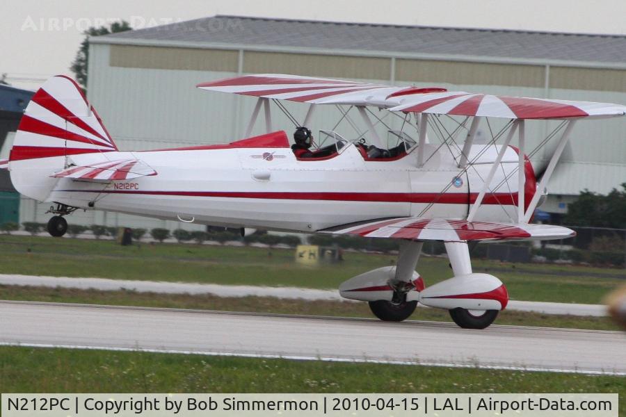 N212PC, 1941 Boeing A75N1(PT17) C/N 75-553, Departing Lakeland, FL during Sun N Fun 2010