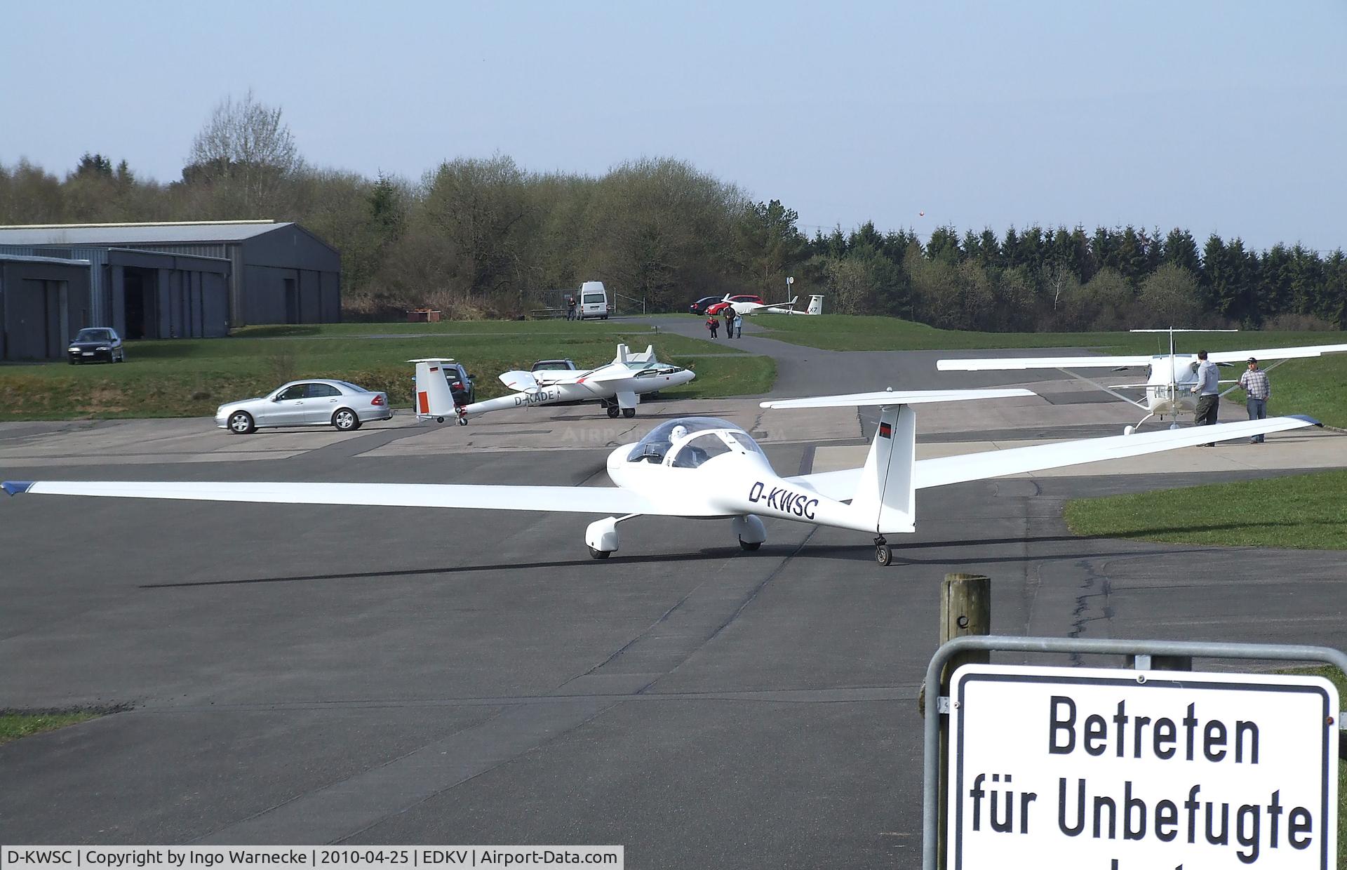 D-KWSC, 1986 Hoffmann H-36 Dimona MK 2 C/N 36233, Hoffmann H-36 Dimona Mk II at Dahlemer Binz airfield