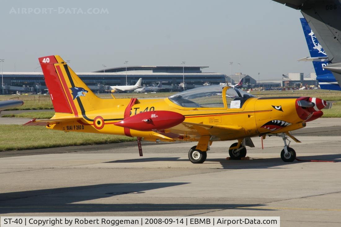 ST-40, 1992 SIAI-Marchetti SF-260D C/N 840, Open Door 15 th Wing.Belgian Air Force.