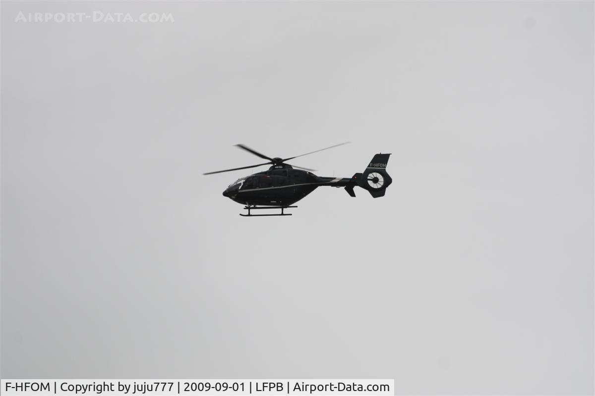 F-HFOM, 2007 Eurocopter EC-135T-2+ C/N 0581, on take-off at LBG