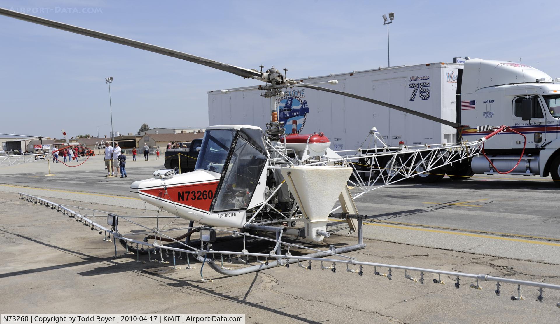 N73260, 1962 Bell 47G-2A C/N 2725, Minter Field fly in 2010