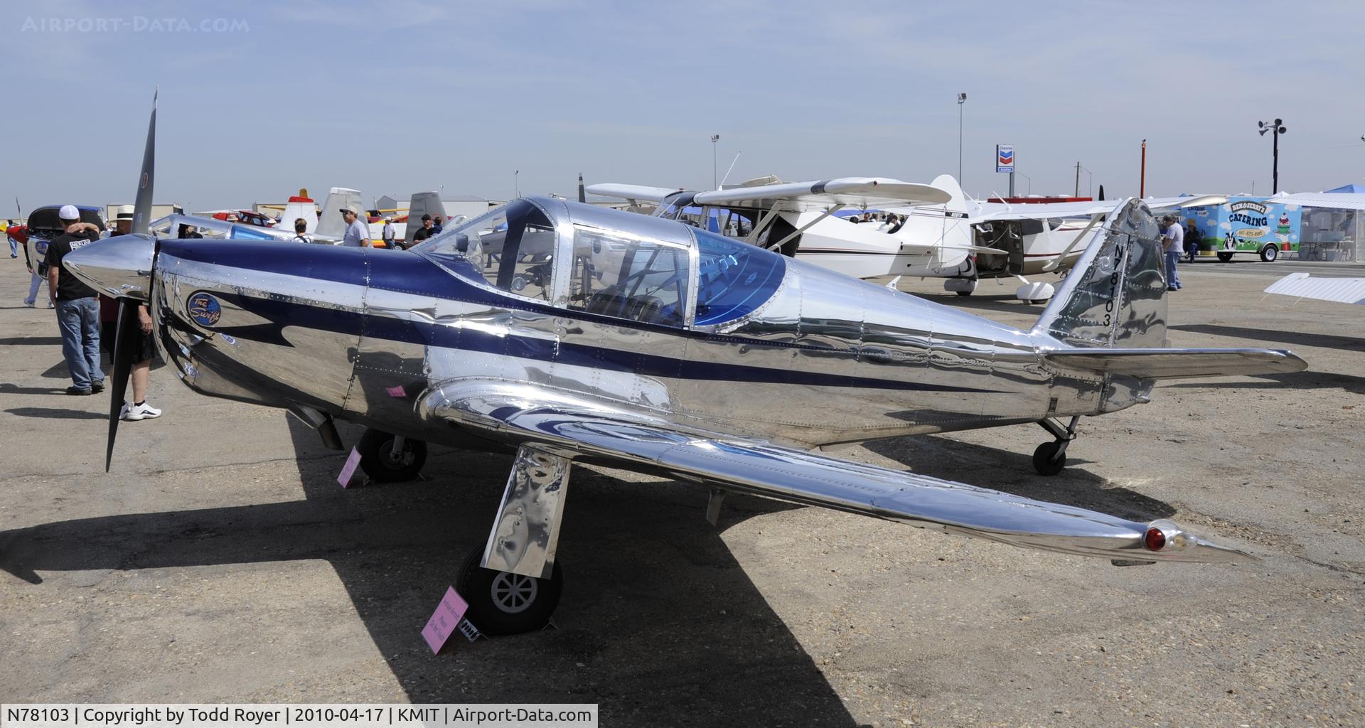 N78103, 1946 Globe GC-1B Swift C/N 2103, Minter Field fly in 2010