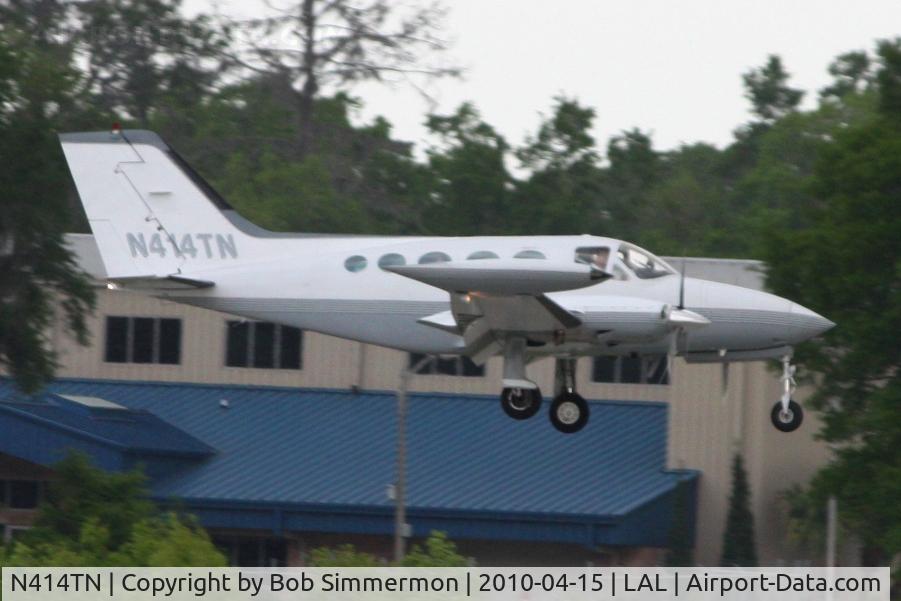 N414TN, 1974 Cessna 414 Chancellor C/N 414-0491, Arriving at Lakeland, FL during Sun N Fun 2010.