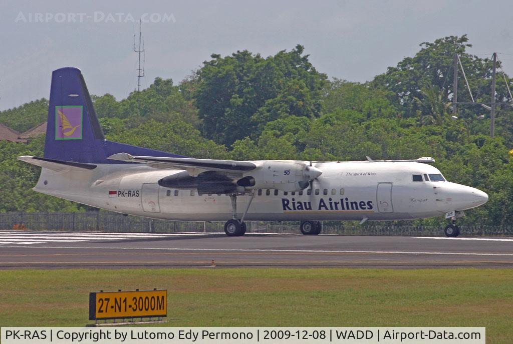 PK-RAS, 1992 Fokker 50 C/N 20261, Riau Airlines