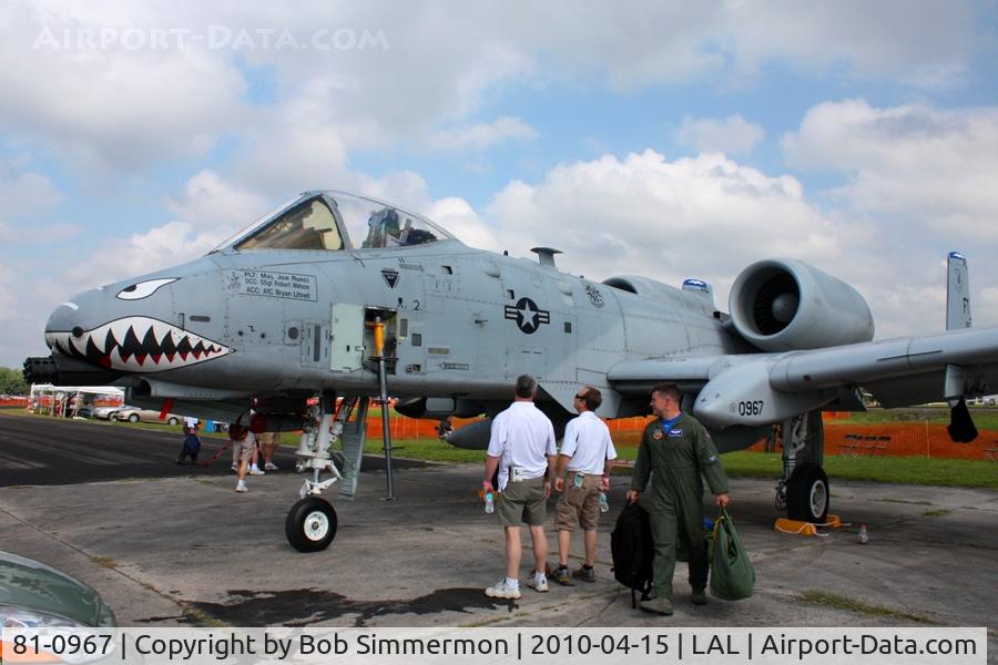 81-0967, 1981 Fairchild Republic A-10C Thunderbolt II C/N A10-0662, Sun N Fun 2010