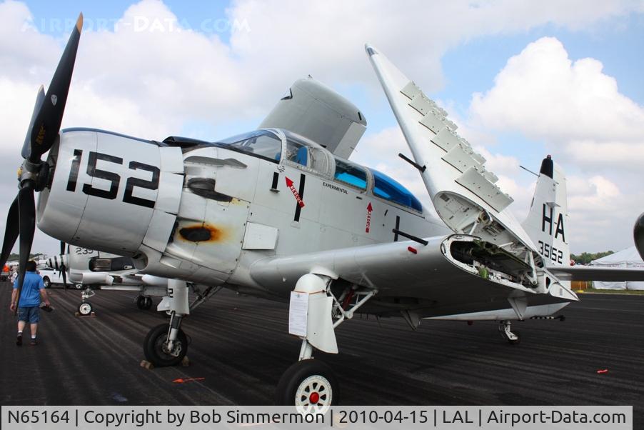 N65164, 1955 Douglas EA-1E Skyraider AD-5W C/N 55-471DH, Sun N Fun 2010