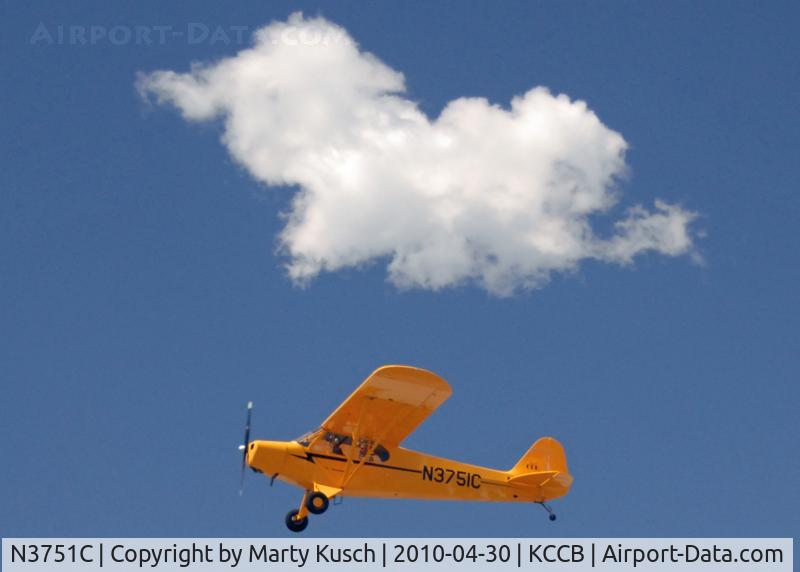 N3751C, 2008 American Legend AL11 C/N AL-1121, Departing Runway 24