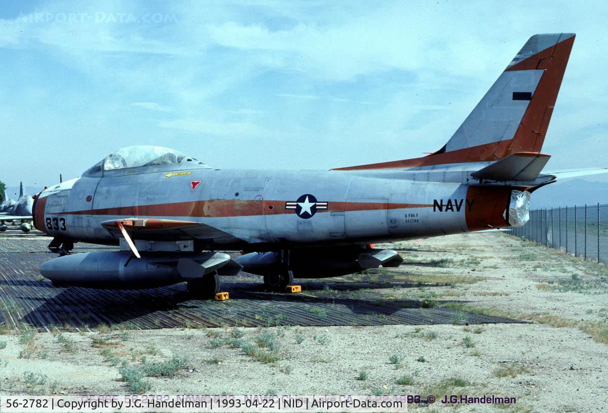 56-2782, 1956 North American QF-86F Sabre C/N 238-10, desrt Sabre at China Lake