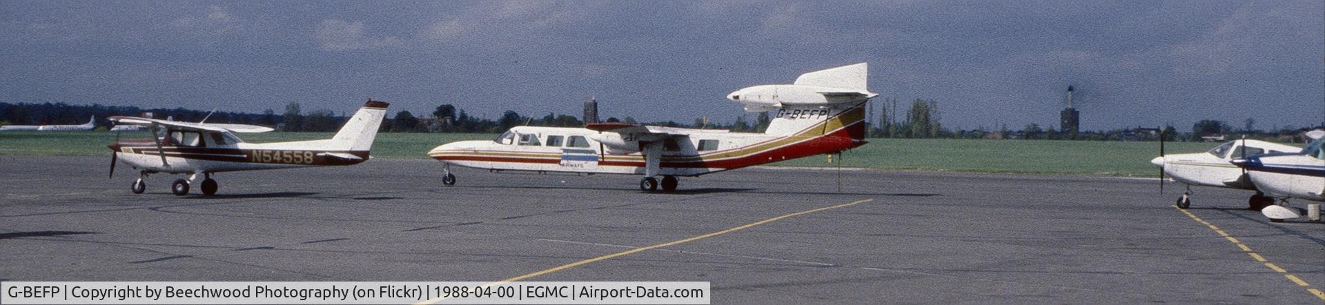 G-BEFP, 1976 Britten-Norman BN-2A Mk.III-2 Trislander C/N 1042, Southend Airport April 1988