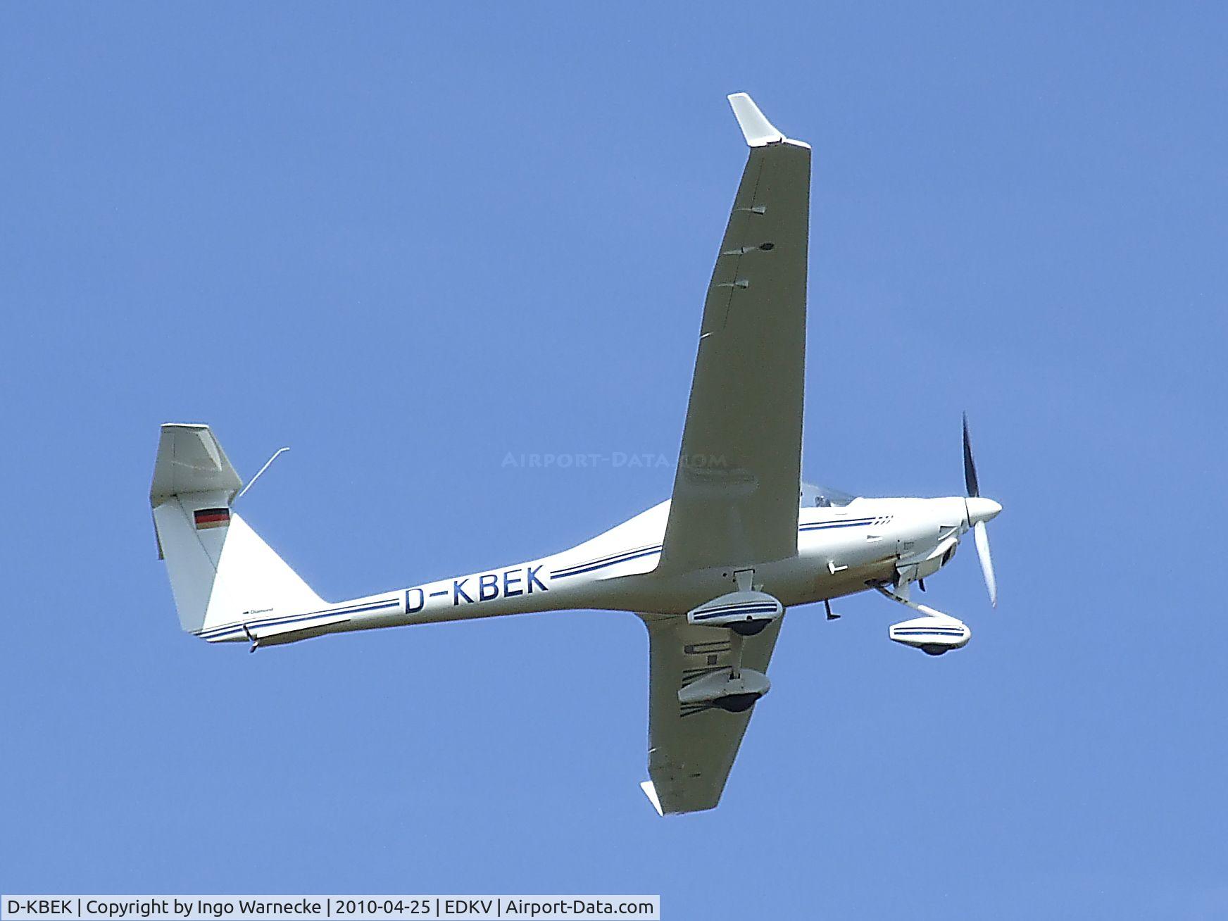 D-KBEK, Diamond HK-36TTC Super Dimona C/N 36.696, Diamond HK-36 TTC Super Dimona taking off from Dahlemer Binz airfield