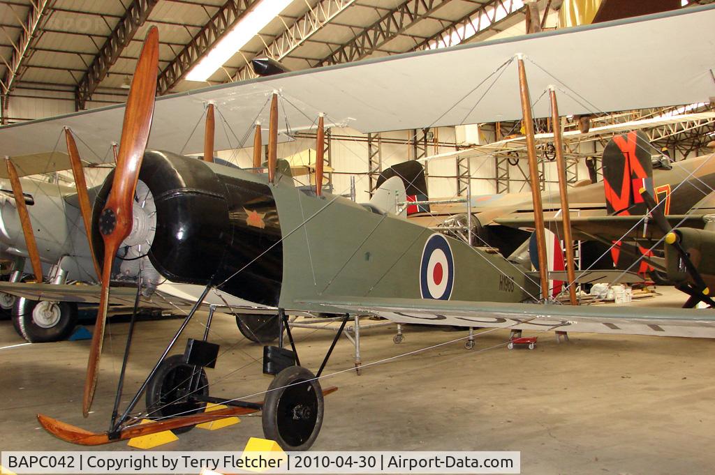 BAPC042, 1968 Avro 504K Replica C/N BAPC.042, Avro 504K (Replica) displayed at the Yorkshire Air Museum at Elvington