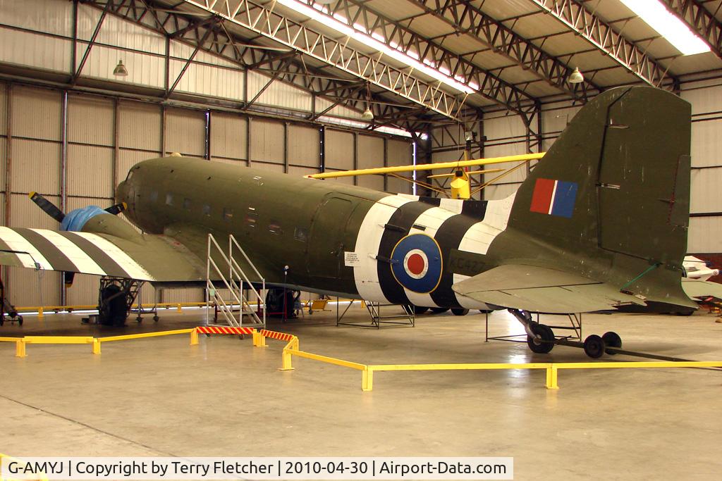 G-AMYJ, 1944 Douglas DC-3C-R-1830-90C (C-47B) C/N 15968/32716, 1944 Douglas DC-3C-R-1830-90C wears marks KG427 , but was actually XF727 , and is displayed at the Yorkshire Air Museum at Elvington
