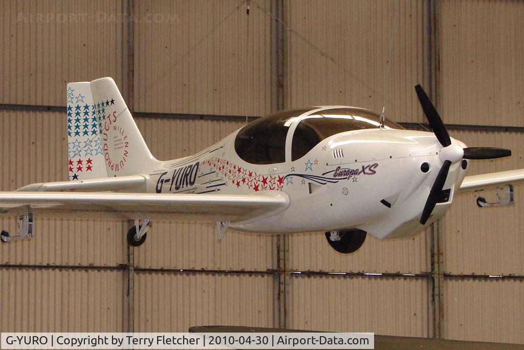 G-YURO, 1992 Europa Monowheel C/N PFA 220-11981, 1992 Europa Aviation Ltd EUROPA displayed at the Yorkshire Air Museum at Elvington