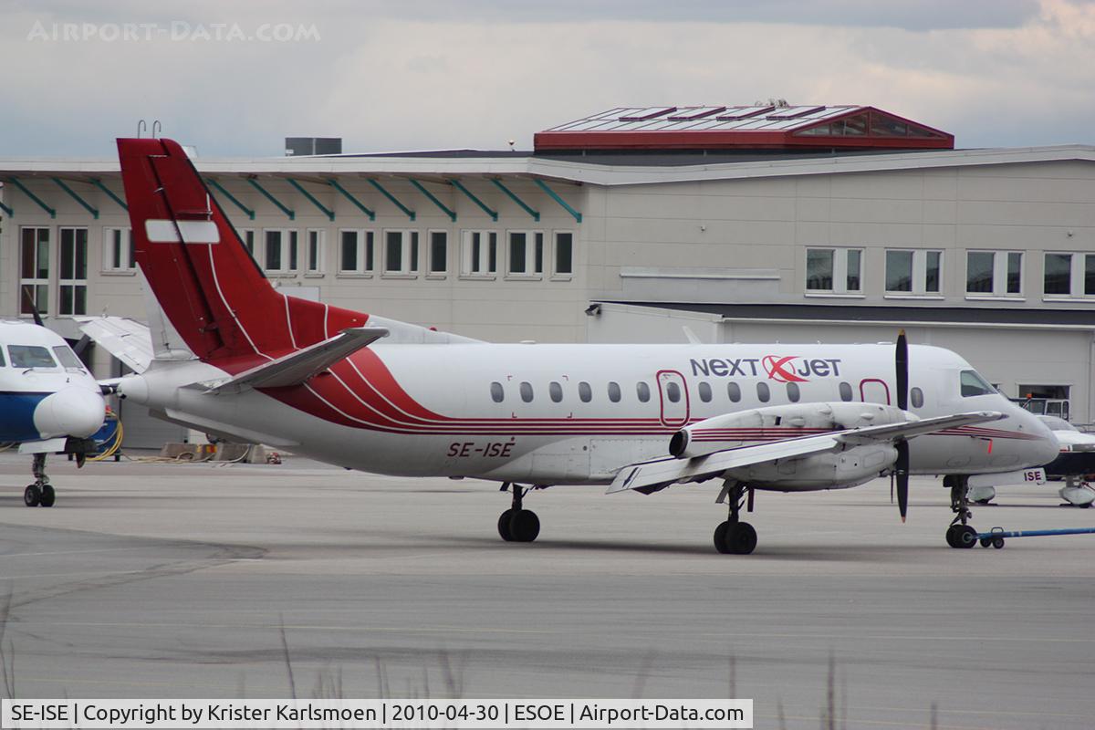 SE-ISE, 1989 Saab 340A C/N 340A-156, Being towed into servicehangar