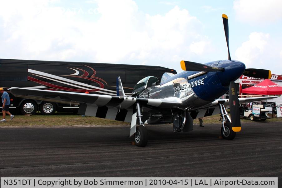 N351DT, 1944 North American P-51D Mustang C/N 122-41042, A fully dual control P-51 at Sun N Fun 2010, Lakeland, Florida