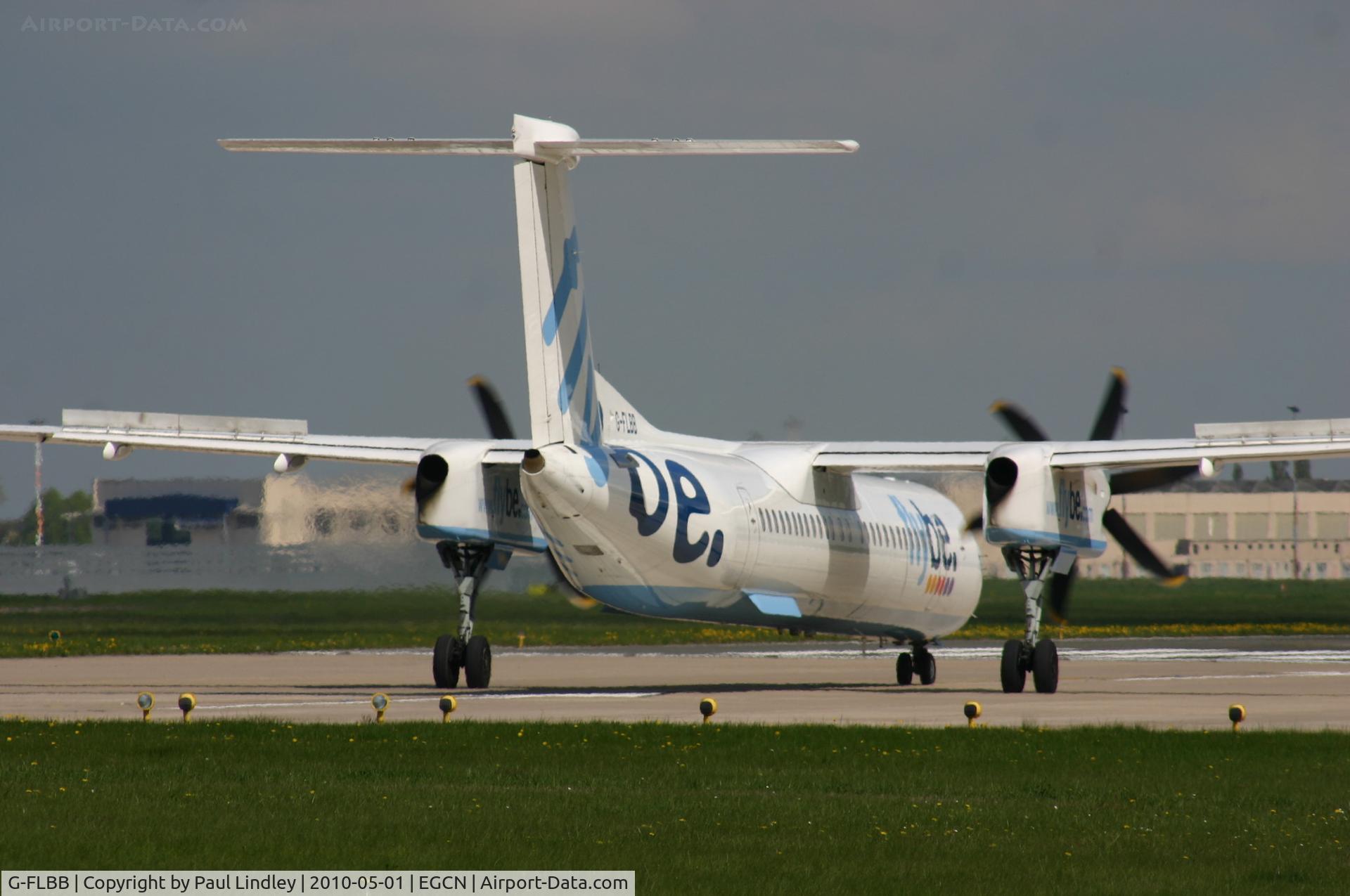 G-FLBB, 2009 De Havilland Canada DHC-8-402Q Dash 8 C/N 4255, To Belfast off Runway 0 2