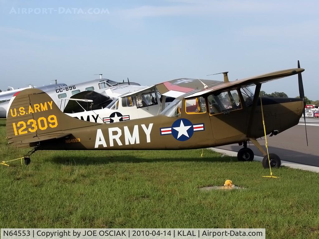 N64553, Cessna 305A C/N 22623, @KLAL