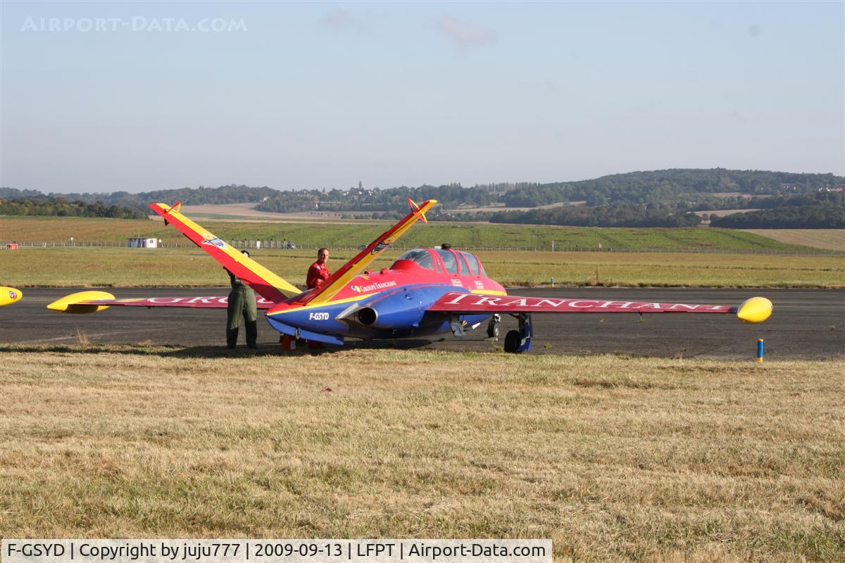 F-GSYD, Fouga CM-170 Magister C/N 455, on display at Pontoise