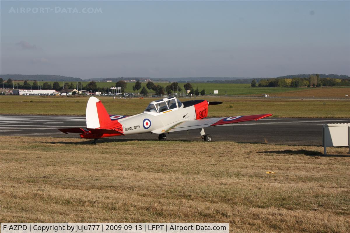 F-AZPD, De Havilland DHC-1 Chipmunk T.10 C/N C1/0027, on display at Pontoise