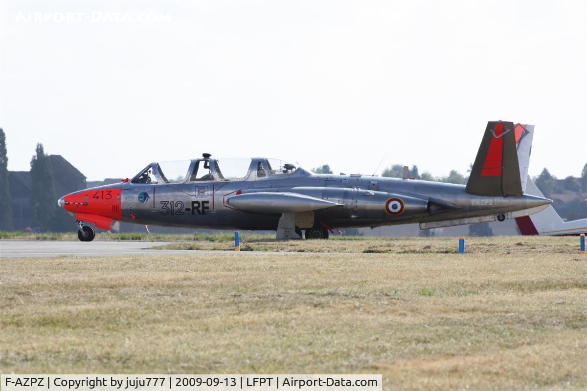 F-AZPZ, 1963 Fouga CM-170 Magister C/N 413, on display at Pontoise whis 312-RF on left side