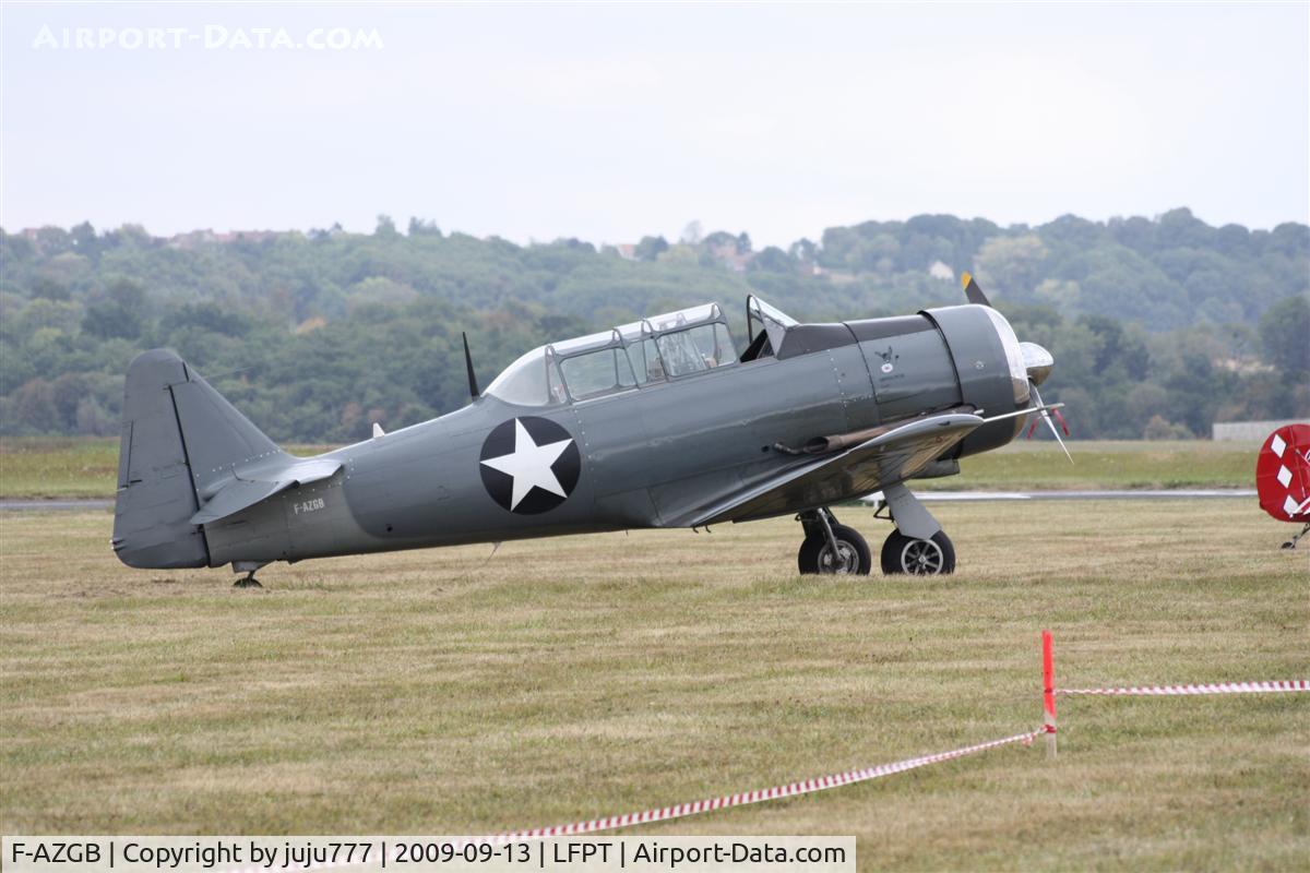 F-AZGB, Canadian Car & Foundry Harvard Mk.4 C/N CCF4-175, on display at Pontoise