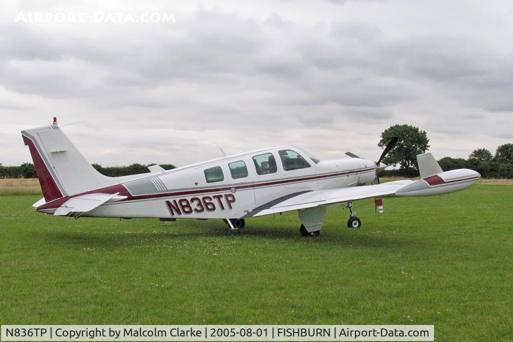 N836TP, 1984 Beech A36 Bonanza 36 C/N E=2124, Beech A36 Bonanza 36 at Fishburn Airfield in 2005.