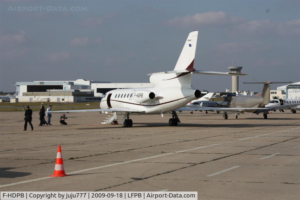 F-HDPB, 2005 Dassault Falcon 50EX C/N 334, on transit at Le Bourget