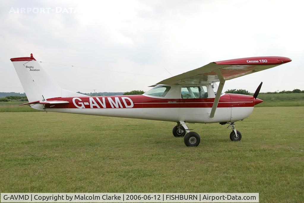 G-AVMD, 1966 Cessna 150G C/N 150-65504, Cessna 150G at Fishburn Airfield, UK in 2006.