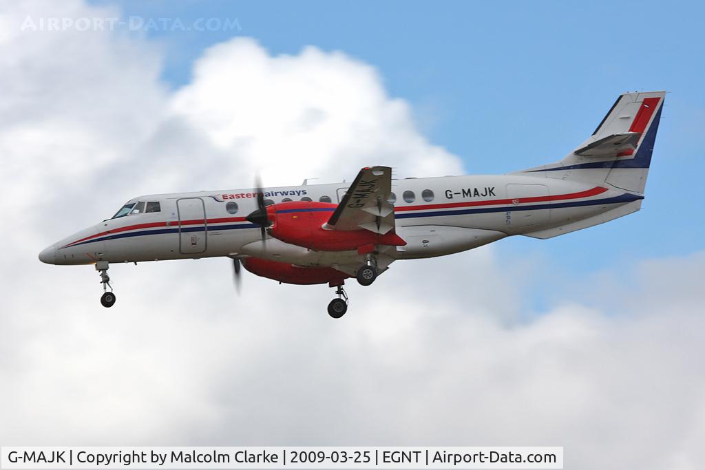 G-MAJK, 1995 British Aerospace Jetstream 41 C/N 41070, British Aerospace Jetstream 41 on finals to 25 at Newcastle Airport in 2009.