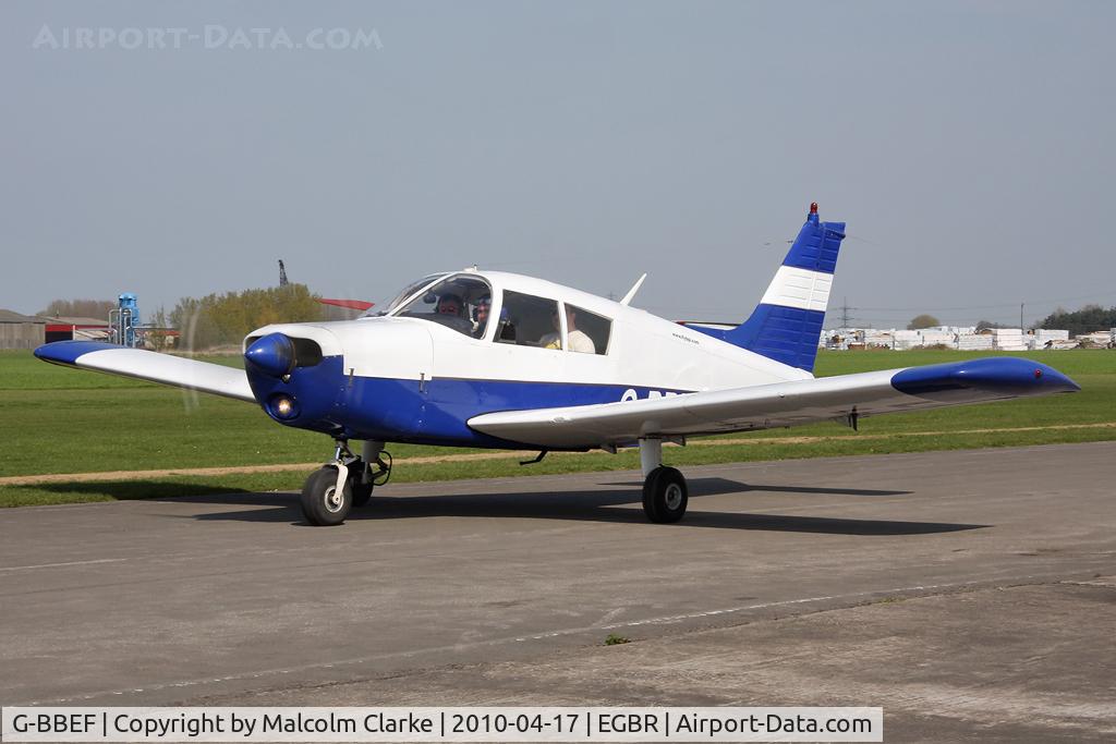 G-BBEF, 1973 Piper PA-28-140 Cruiser C/N 28-7325527, Piper PA-28-140 2+2 Cherokee Cruiser at Breighton Airfield, UK in 2010.