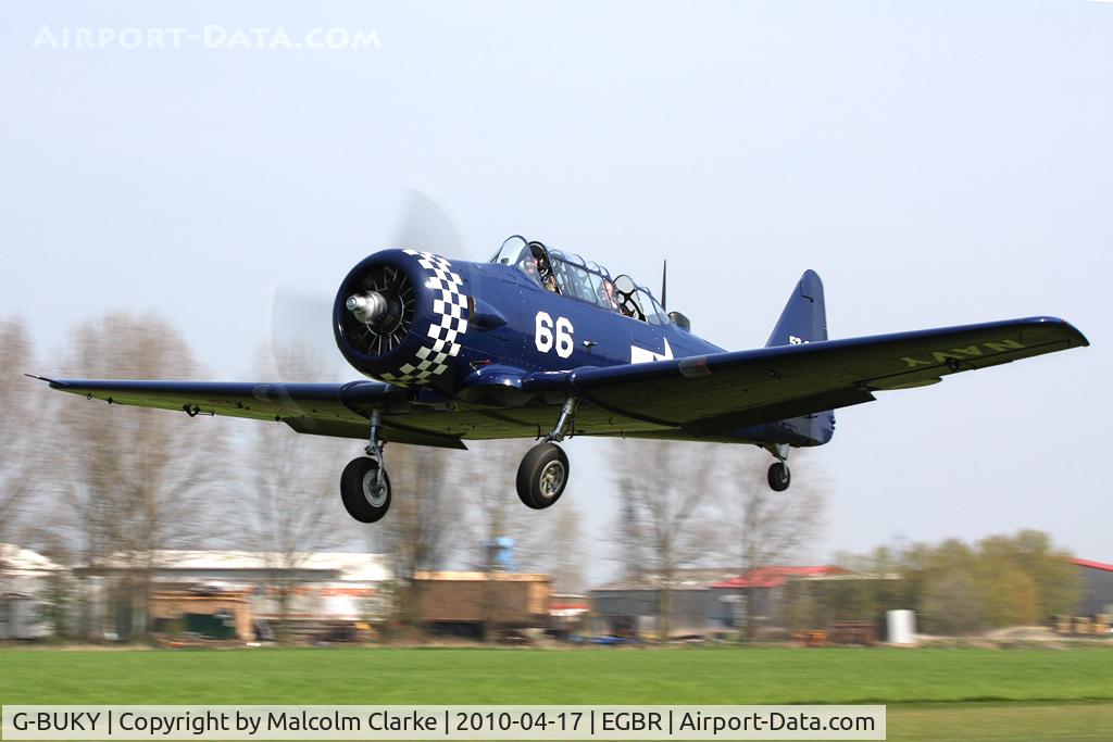 G-BUKY, 1952 Canadian Car & Foundry T-6H Harvard Mk.4M C/N CCF4-464, CCF T-6J Harvard Mk4 at Breighton Airfield, UK in 2010.