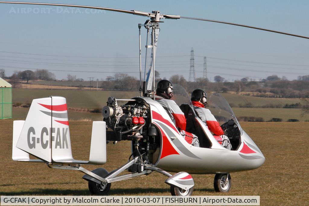 G-CFAK, 2008 Rotorsport UK MT-03 C/N RSUK/MT-03/030, Rotorsport UK MT-03 at Fishburn Airfield, UK in 2010.