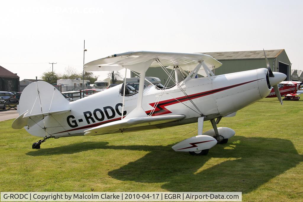 G-RODC, 1995 Steen Skybolt C/N 4568, Steen Skybolt. Runner-up in the Beginners class at The John McLean Trophy aerobatic competition, Breighton Airfield in 2010.