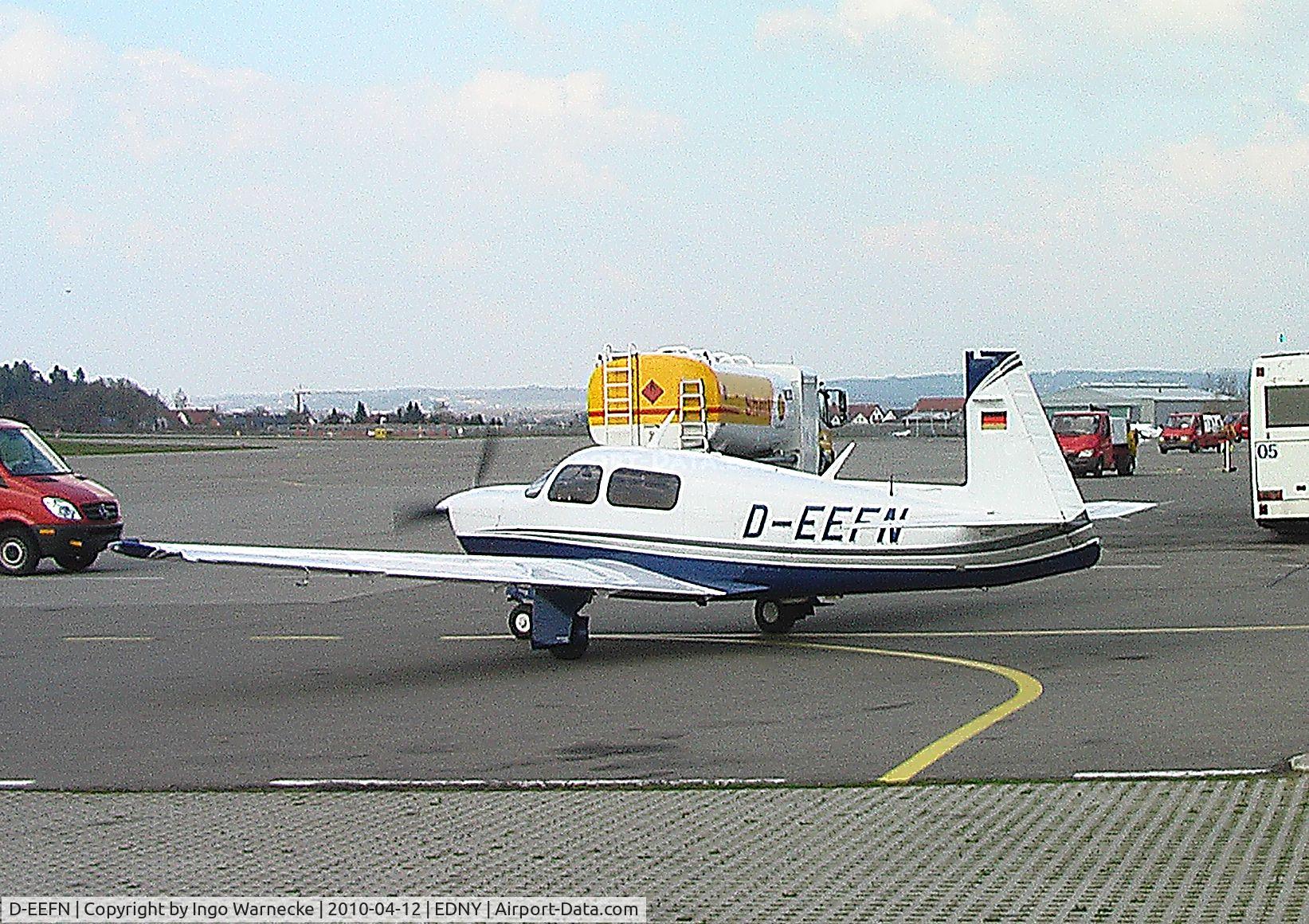 D-EEFN, 1991 Mooney M20J 201 C/N 24-3215, Mooney M20J Model 201 at Friedrichshafen airport