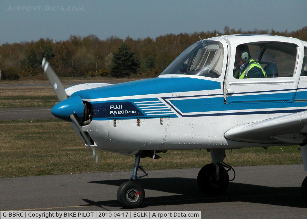 G-BBRC, 1973 Fuji FA-200-180 Aero Subaru C/N 235, LOCAL FUJI WITH BLIND FLYING HOOD FITTED