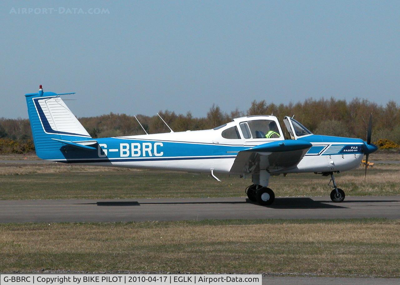 G-BBRC, 1973 Fuji FA-200-180 Aero Subaru C/N 235, LOCAL FUJI WITH BLIND FLYING HOOD FITTED